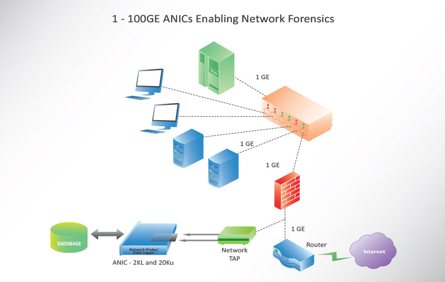1 - 100GE ANICs Enabling Network Forensics